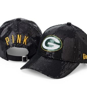 Pink Victoria's Secret Packers Sequin hat
